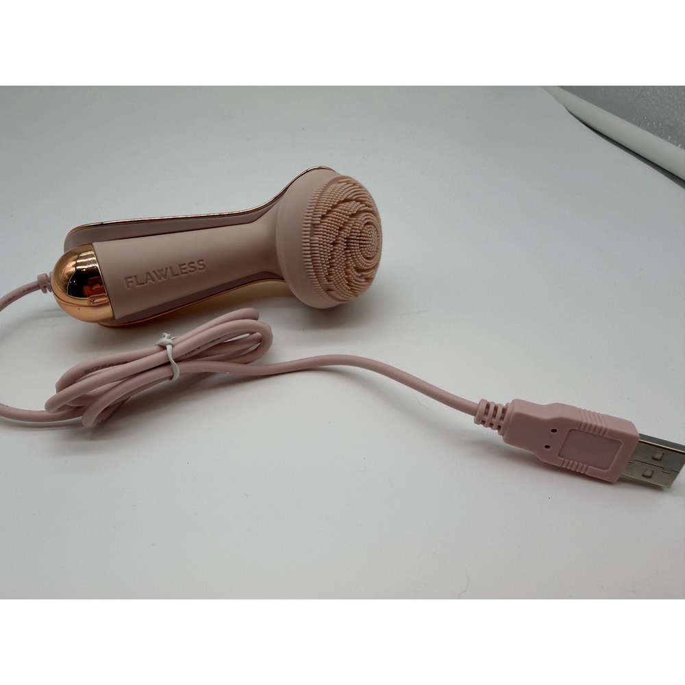 Finishing Touch Flawless Cleanse Silicone Facial Cleanser and Massager Rose Gold